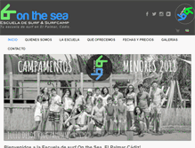 Tablet Screenshot of escueladesurfonthesea.com